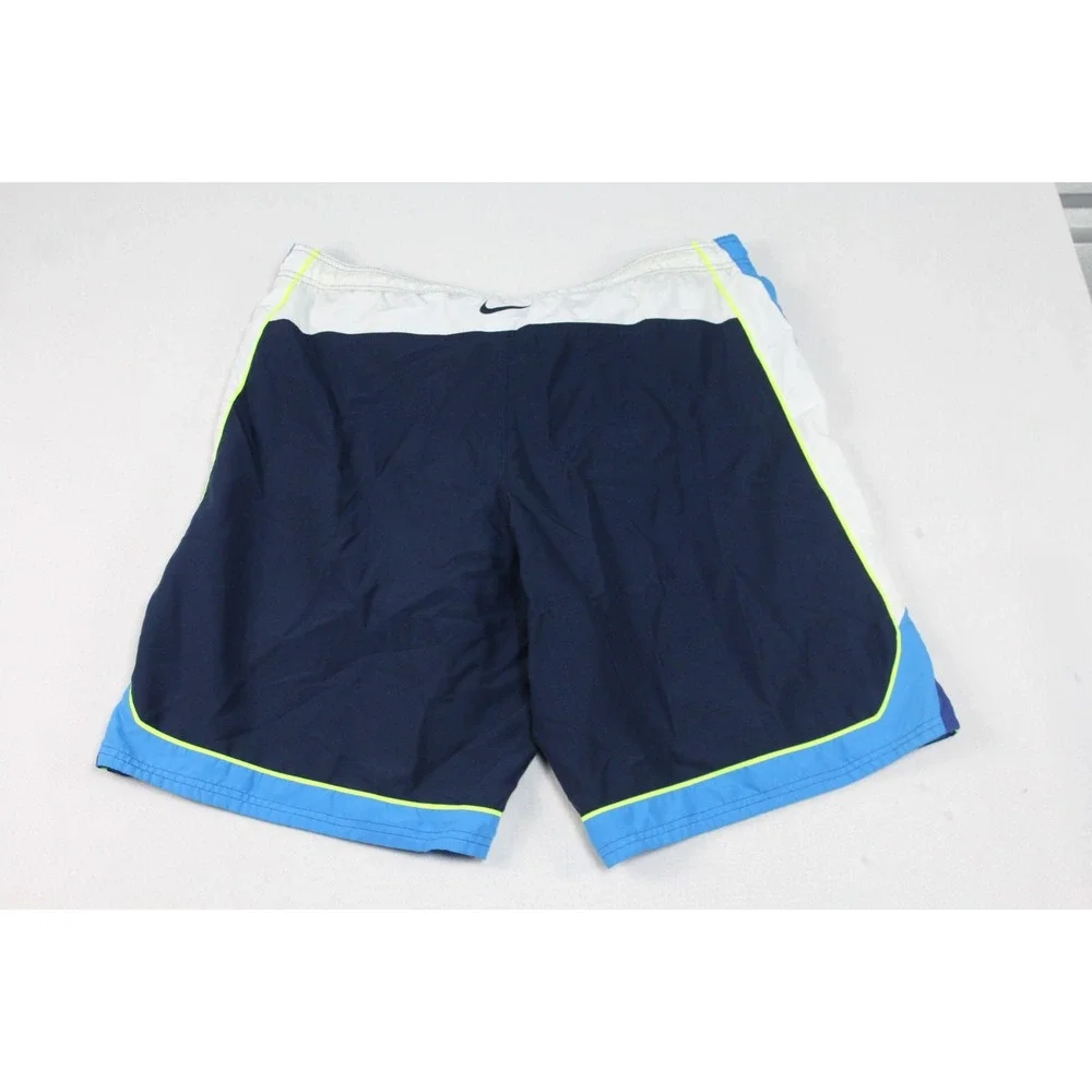 Nike Men Blue Board Shorts Trunk Dri Fit Summer Beach Casual Size XL